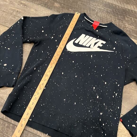 Nike Women's Paint Splatter Sweatshirt Black Size L - Picture 5 of 7